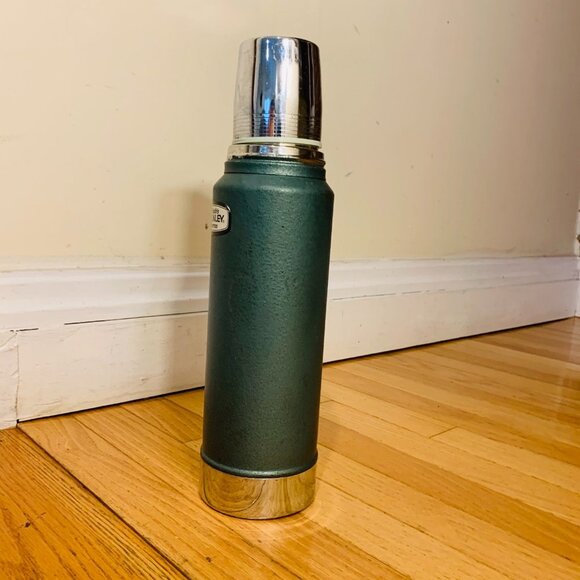 Stanley Aladdin Green Vacuum Bottle Thermos Vintage Made in USA - Picture 11 of 13